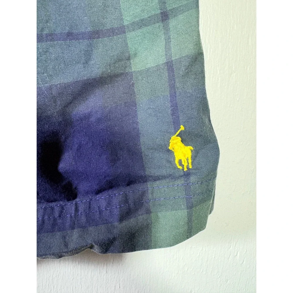 Polo Sport Ralph Lauren Mens XXL Blackwatch Plaid Swim Trunks Pony Preppt